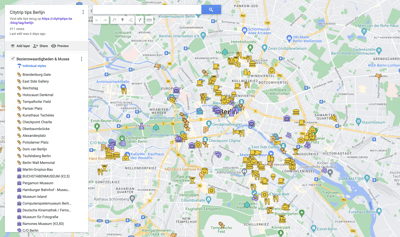 Ontdek Berlijn: Google My Maps citytrip gids van Berlijn