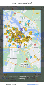 Google Maps app Offline kaart downloaden