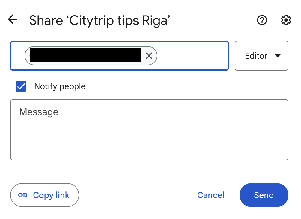 Google My Maps share map add editor